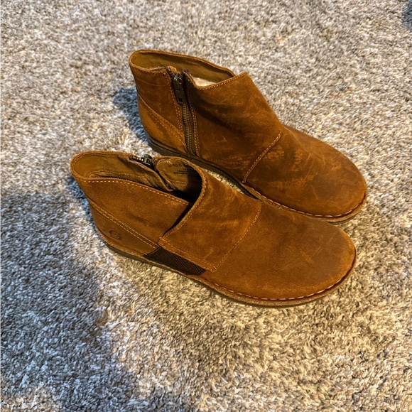 Born Tan Leather Ankle Boots - Picture 4 of 5